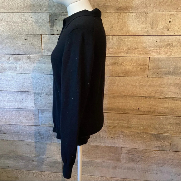 Neiman Marcus  women’s collared black sweater in‎ size small - Picture 5 of 8